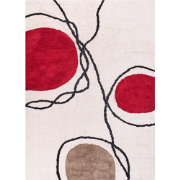 BOLAT - Laagpolig vloerkleed - Beige - 140 x 200 cm - Katoen