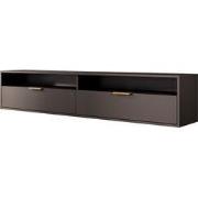 Meubella - TV-Meubel Qipp - Zwart - 175 cm