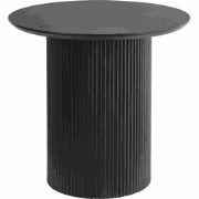 LEONA - Bijzettafel - Zwart - MDF