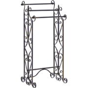 CHILLAN - Handdoekrek - Zwart - IJzer