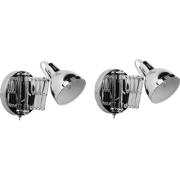 HARRINGTON - Wandlamp set van 2 - Zilver  - Staal