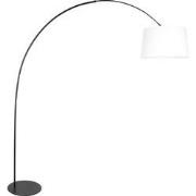 Anne Lighting - vloerlamp - Curve - wit zwart - metaal - booglamp - E2...