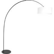 Anne Lighting - vloerlamp - Curve - wit zwart - metaal - booglamp - E2...