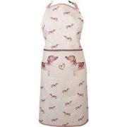 Clayre & Eef Keukenschort 70x85 cm Beige Katoen Teckel