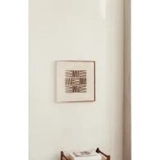 Japandi schilderij bruin blocked wanddecoratie