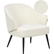 KAYLA - Fauteuil - Off-white - Bouclé