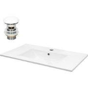 Wastafel 710x465x175 mm keramiek Wit