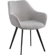 Livingfurn  EetkamerstoelLuca Boucle Beige - set van 2