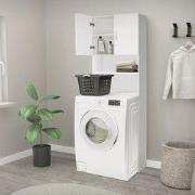 Witte wasmachine kast