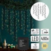 LED-lichtscherm met 8 lichtstanden 1m met 480 warmwitte LED's IP44 fit...