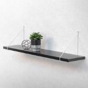 Wandbeugel Plankdrager set van 2 200 x 250 mm wit staal ML design