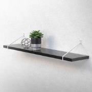 Wandhouder Plankhouder set van 2 220 x 180 mm wit staal ML design