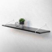 Wandhouder Plankhouder set van 2 265 x 180 mm wit staal ML design