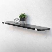 Wandhouder Plankhouder set van 2 200 x 145 mm wit staal ML design