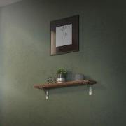 Wandhouder Plankhouder set van 2 120 x 120 mm zilver aluminium ML desi...