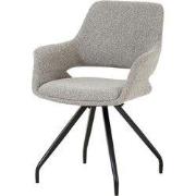 Livingfurn Eetkamerstoel Capp Taupe - set van 2