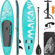 Opblaasbare Stand Up Paddle Board Makani, 320 x 82 x 15 cm, turquoise,...