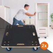 meubelwagen met 4 zwenkwielen, 60 x 80 cm, draagvermogen tot 800 kg, g...