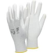 48 paar werkhandschoenen Nylon met PU-coating Maat 8-M Wit