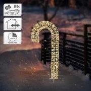 LED zuurstok 75 cm in goud met 400 warmwitte LED's kerstdecoratie incl...