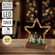 Decoratieve LED jute ster met LED verlichting