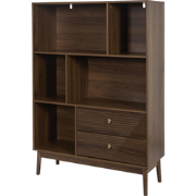 MISOU Tiffany Wandkast -  Open Vakkenkast met Lades - Ladekast - Hout ...