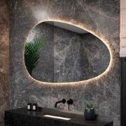 Badkamerspiegel - 150x93cm - Asymmetrisch - Frameloos