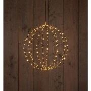 Metal 50 cm 3D Ball Black With 216Led Flash Classic Warm