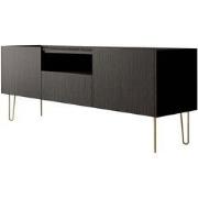 Meubella - TV-Meubel Hacienda - Zwart - 144 cm