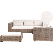 RINELLA - Loungeset 5-zits - Grijs - Rotan