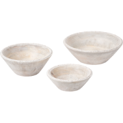 TANTA - Set van 3 schalen - Lichtbruin - Mangohout
