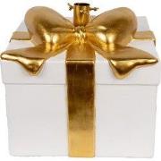 Clayre & Eef Kerstboom Standaard Cadeau 30x28x48 cm Wit Keramisch mate...