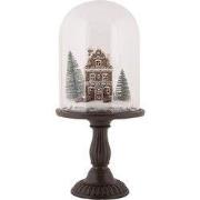 Clayre & Eef Kerstdecoratie met LED-verlichting Ø 17x36 cm Bruin Kunst...