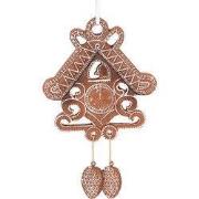 Clayre & Eef Kersthanger 12x2x18 cm Bruin Kunststof