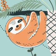 Gebungel in de jungle - Kinderbehang - 389,6 cm x 280 cm - Walloha