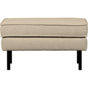 WOOOD Rodeo Hocker Op Poten - Bouclé - Beige - 45x84x54