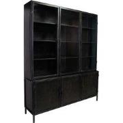 Vitrinekast Garland 6-deurs Zwart