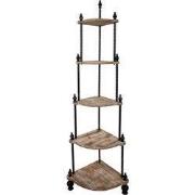 Clayre & Eef Rek 45x45x184 cm Bruin Hout