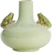 Light & Living - Vaas FROG - Ø26x25cm - Groen