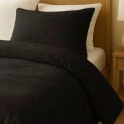 Zydante® Dekbedovertrek Velvet  200x200/220 cm - Zwart - met 2 Kussens...