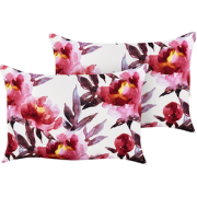LANROSSO - Tuinkussen set van 2 - Roze/Wit - 40 x 60 cm - Polyester