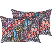 CASTELARO - Tuinkussen set 2 - Meerkleurig - 40 x 60 cm - Polyester