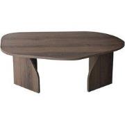 Salontafel met organisch gevormd blad en brede poten L105 cm - ROCK