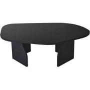 Salontafel met organisch gevormd blad en brede poten L105 cm - ROCK