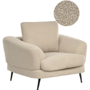 KJAER - Fauteuil - Lichtbeige - Bouclé