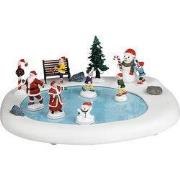 Kerstdorpminiatuur Northern Lights Skating Pond 36x9x29 cm