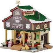 Kerstdorpminiatuur Polly's Pot-bellied Pig Rescue 19x26x27 cm