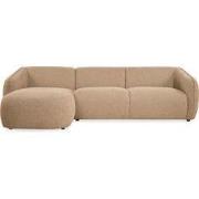 Hoekbank Laila - Stof Taupe (Links)