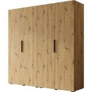 Meubella - Kledingkast Marquesa - Eiken - 200 cm