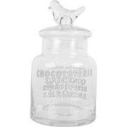 Clayre & Eef Voorraadpot Ø 13x23 cm Transparant Glas